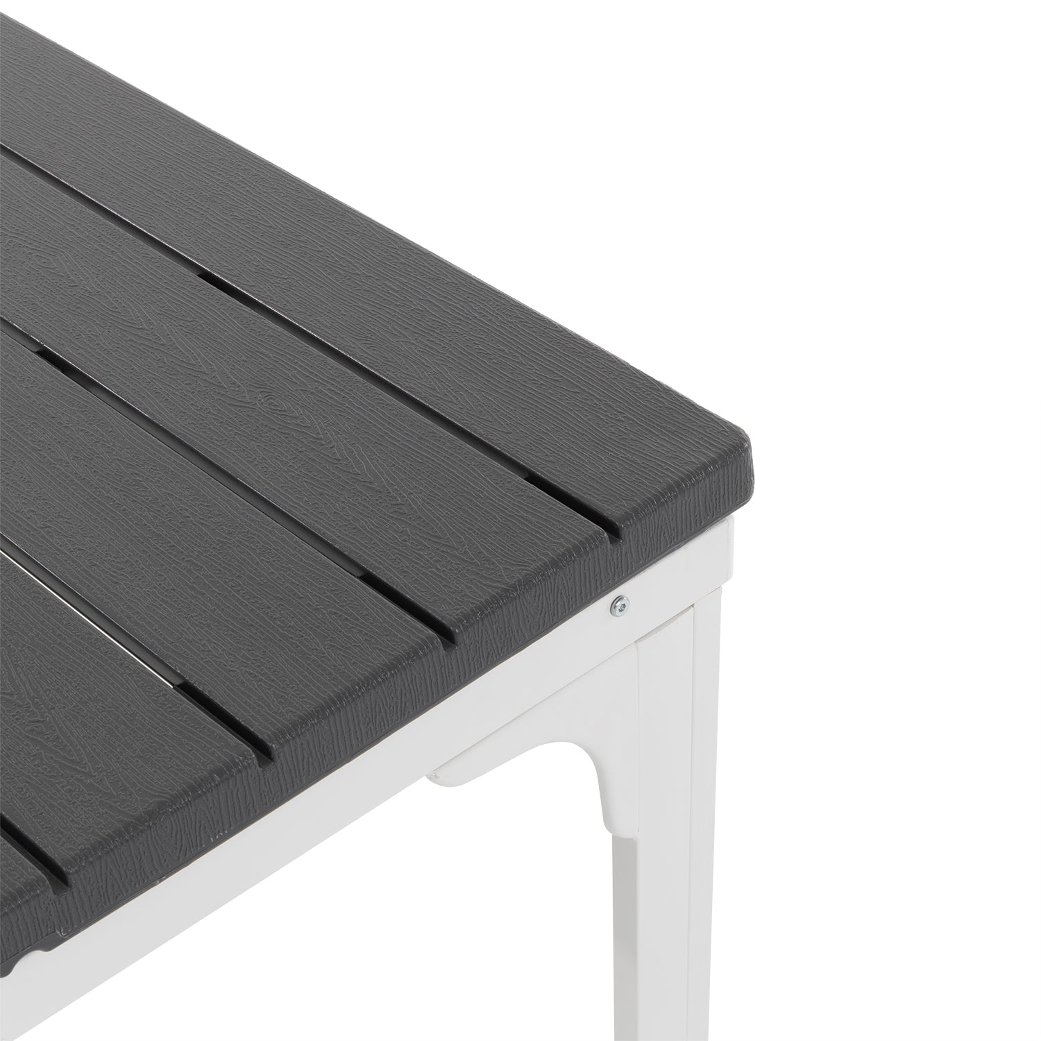 VESTIAMO CASA GIARDINO - Tavolo da giardino allungabile in acciaio con Doghe Effetto Legno - h76x180/240x89,5 cm